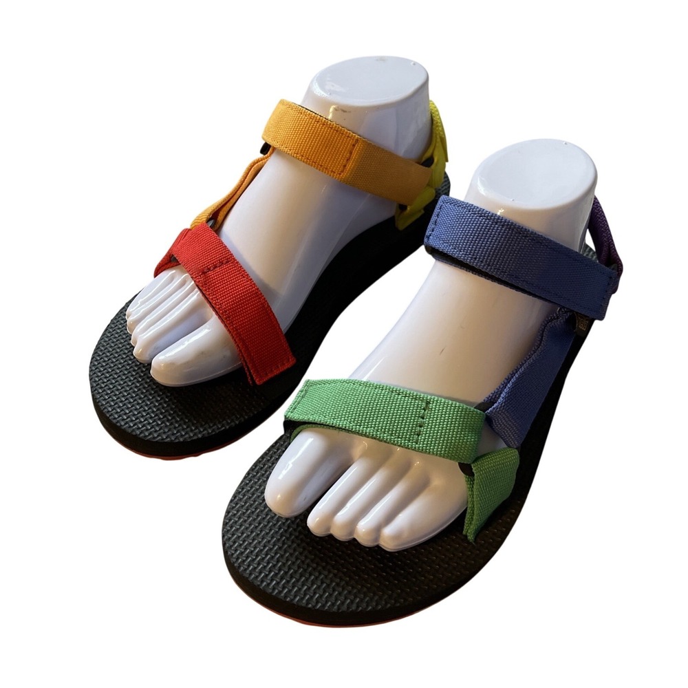 Teva Rainbow Universal Sandals Women's 8 Hiking Trail Pride Strappy Water Walkin